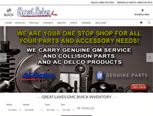 Tablet Screenshot of greatlakesbuick.com
